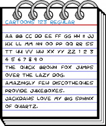 Cartoons 123 Font