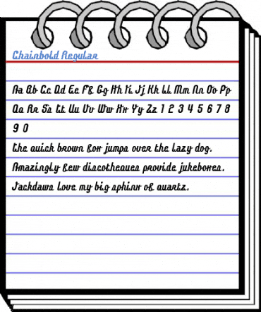 Chainbold Font