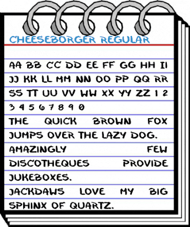 cheeseborger Regular Font