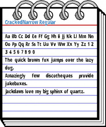 CrackedNarrow Font