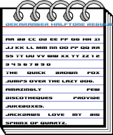 Dekaranger Halftone Regular Font