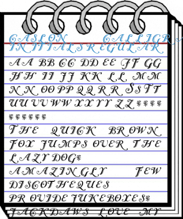 Caslon Calligraphic Initials Font