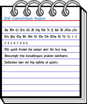 DS CaslonGotisch Font