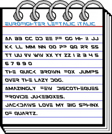 Eurofighter Leftalic Font