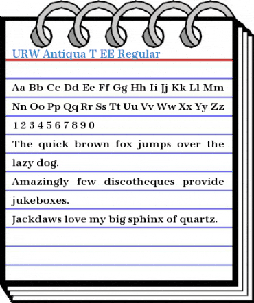 URW Antiqua T EE Regular Font