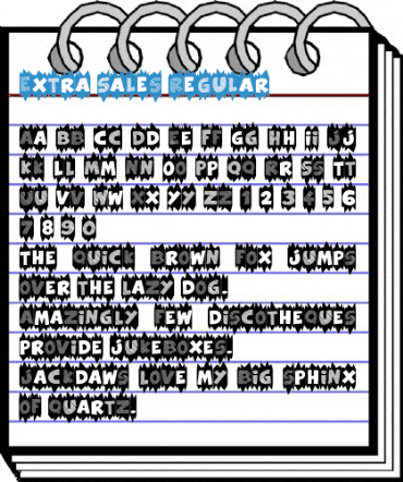 Extra Sales Font