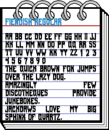 Fiendish Regular Font