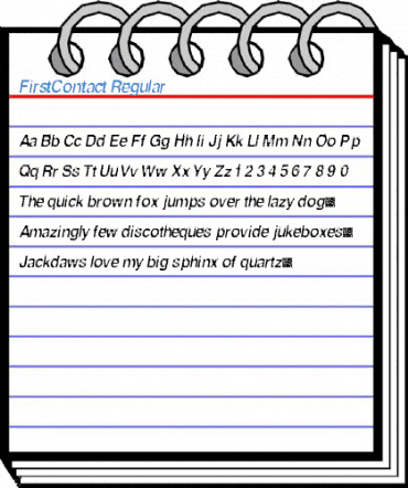 FirstContact Regular Font