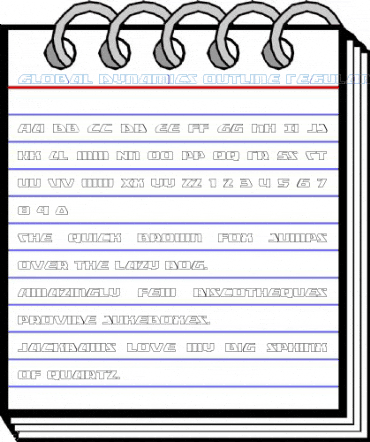 Global Dynamics Outline Regular Font