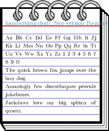 handwriting-draft_free-version Font