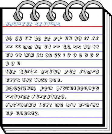 Hawkeye Regular Font