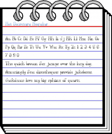 Hot Secretary Regular Font