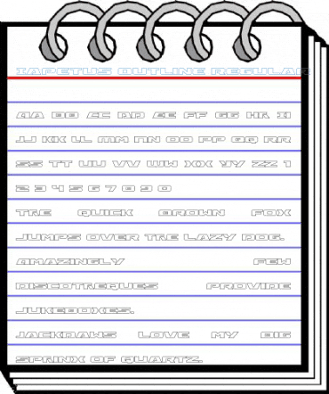 Iapetus Outline Regular Font
