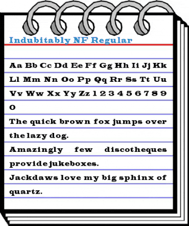 Indubitably NF Font