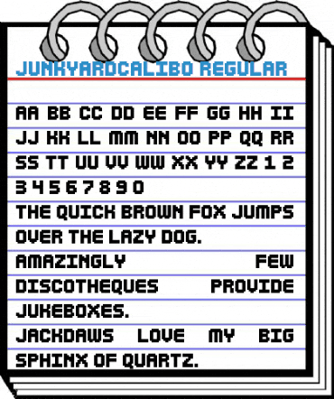 JunkyardCalibo Font