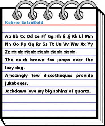 Kabrio ExtraBold Font