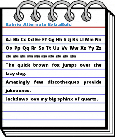 Kabrio Alternate Font