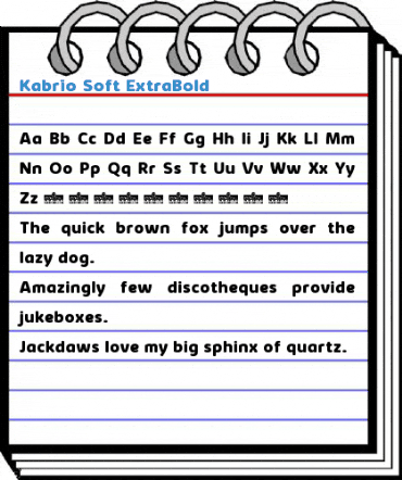 Kabrio Soft ExtraBold Font