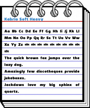 Kabrio Soft Heavy Font