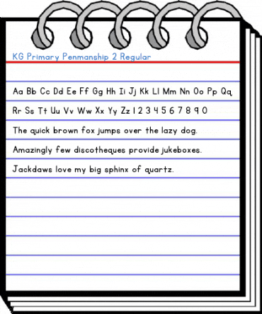 KG Primary Penmanship 2 Regular Font
