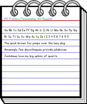 KG Primary Penmanship Alt Font