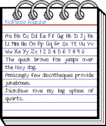 KidPixels Font