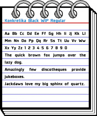 Konkretika Black WIP Regular Font