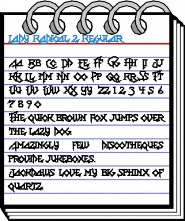 Lady Radical 2 Font