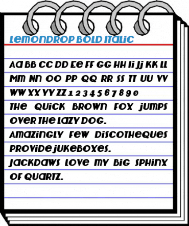 Lemondrop Font