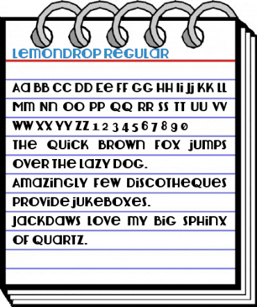 Lemondrop Regular Font