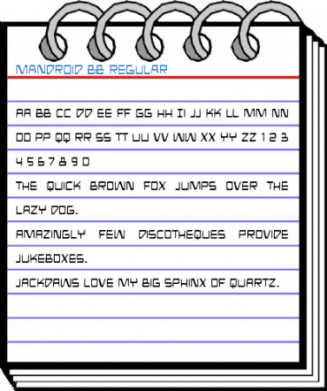 Mandroid BB Font