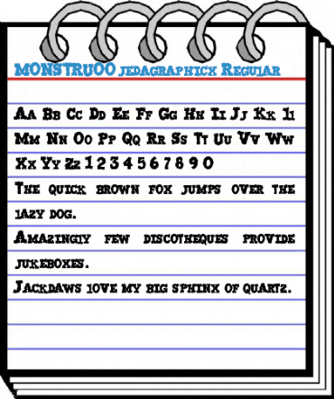 MONSTRUO-jedagraphicx Font