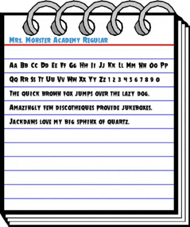 Mrs. Monster Academy Regular Font
