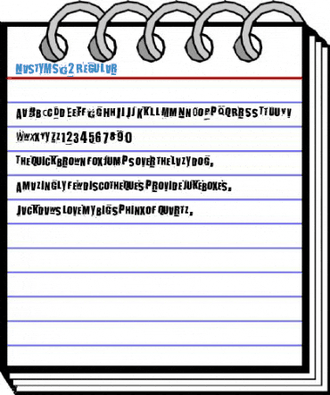 NastyMSG2 Font