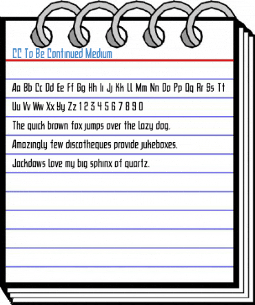 CC To Be Continued Font