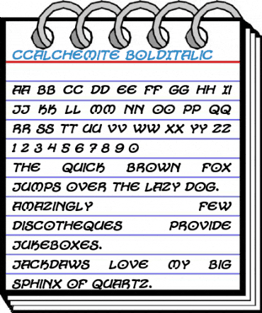 CCAlchemite Font