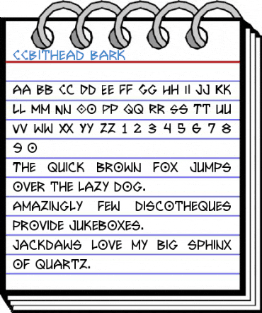 CCBithead Bark Font