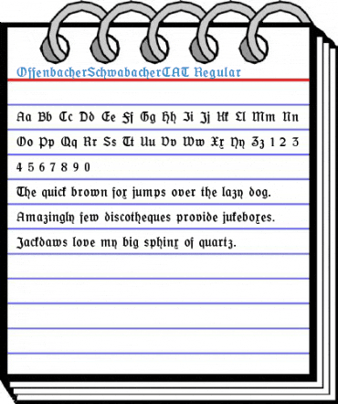 OffenbacherSchwabacherCAT Regular Font