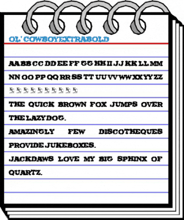 Ol' Cowboy ExtraBold Font