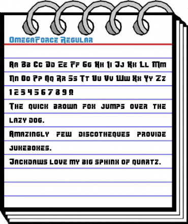 OmegaForce Font