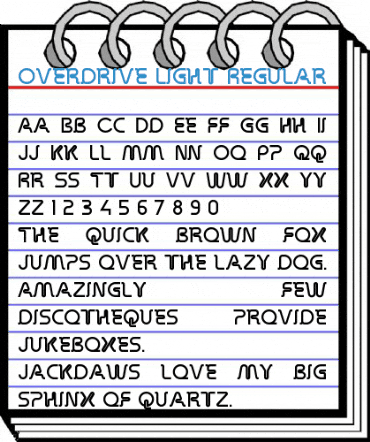 Overdrive Light Regular Font