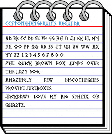 CCStonehengeRuins Font