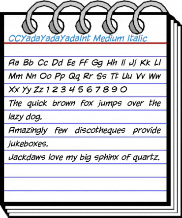 CCYadaYadaYadaInt Font