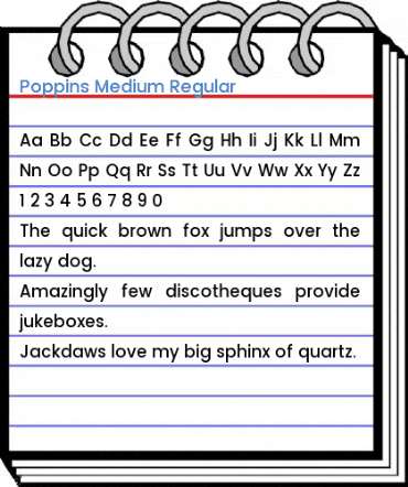 Poppins Medium Regular Font