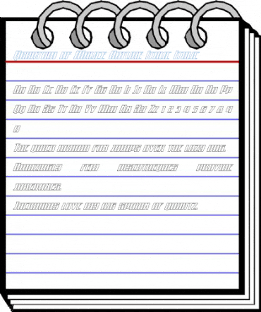 Quantum of Malice Outline Italic Italic Font