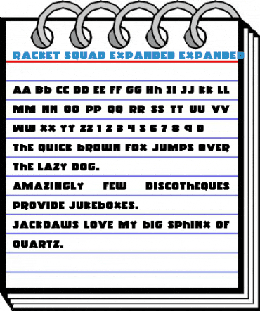 Racket Squad Expanded Expanded Font
