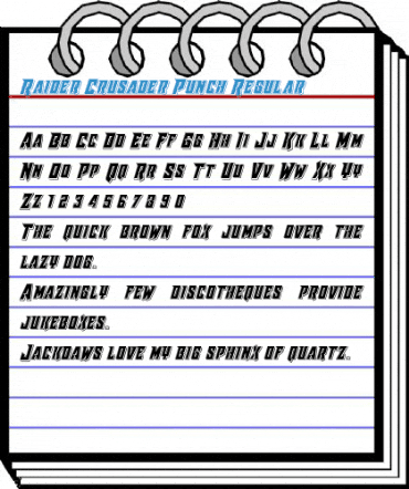 Raider Crusader Punch Regular Font