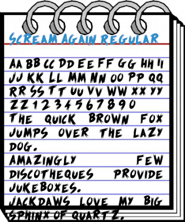 Scream Again Font