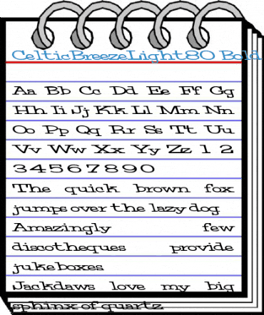 CelticBreezeLight80 Bold Font