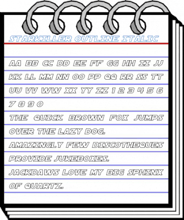 Starkiller Outline Font